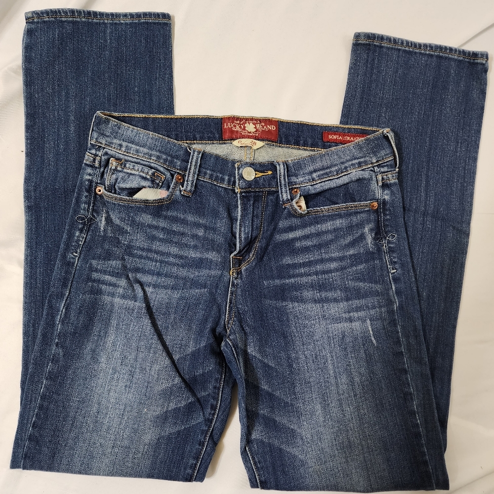 Lucky jeans Sofia jeans blue denim size 6/28 reg waist 30